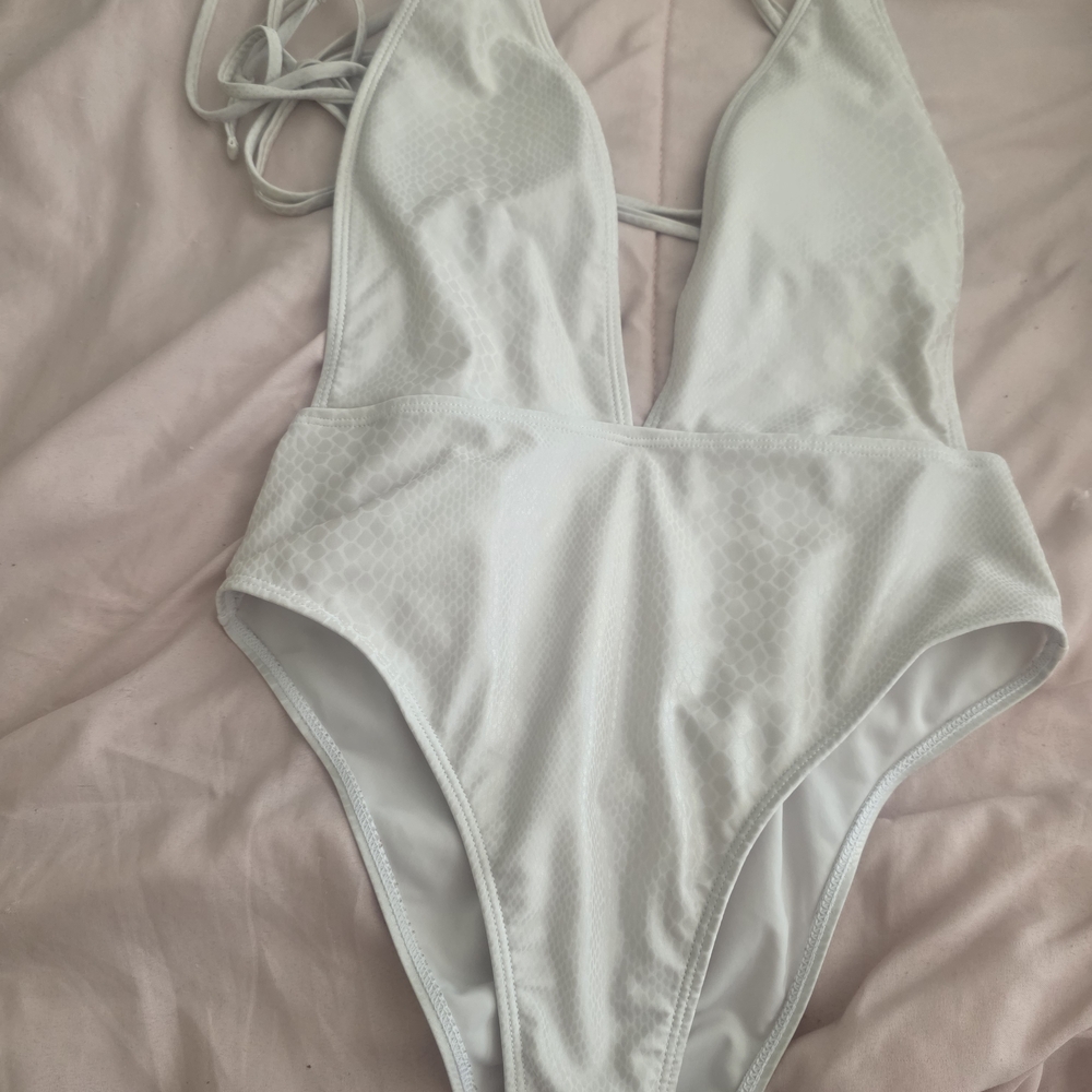 White One-Piece Swimsuit